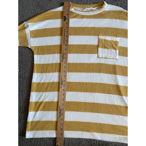 Light Mustard Yellow and White Striped Reborn J Fall Top - Picture 4 of 4
